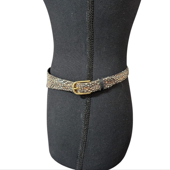 Vintage Peacock Feather Statement Belt Art 707 Boho S/M main image 5
